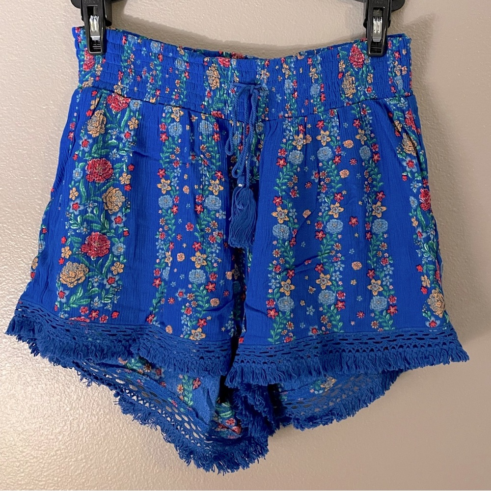 Floral boho shorts